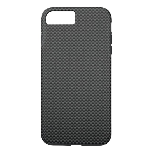 Capa Para iPhone, Case-Mate Estilo de Fibra de Carbono Preto Fundo Impressão (Verso)