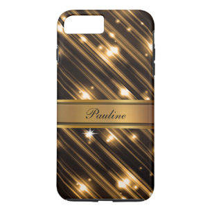 Capa iPhone 8 Plus/7 Plus Estilo de Monograma Glamouroso