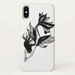 Capa Para iPhone Da Case-Mate Estilo de Tatuagem de Sereia Desenho de Tinta Somb