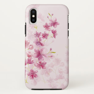 Capa Para iPhone Da Case-Mate Estilo floral da aguarela da flor de cerejeira do