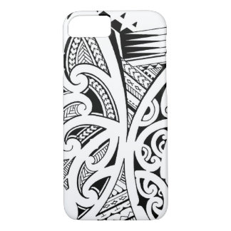 Capa iPhone 8/ 7 Estilos do tatuagem, maori misturados, Samoan e