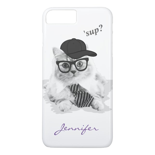 Capa Para iPhone, Case-Mate Estojo Cool Cat Case-Mate para iPhone 7 (Verso)