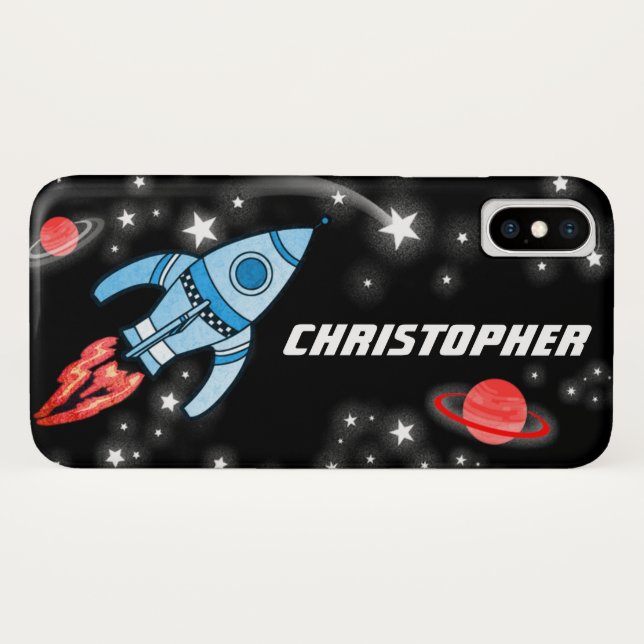 Capa Para iPhone, Case-Mate Estojo de iphone foguete espacial infantil persona (Verso (Horizontal))