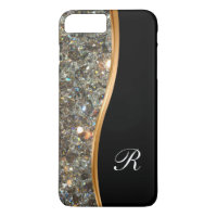 Estojo de Monograma Bling Classy