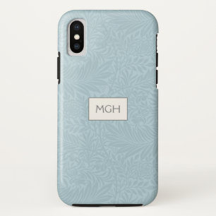Capa Para iPhone Da Case-Mate Estojo de Monograma com Padrão de Flor de Larkspur