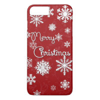 Estojo de telefone Floco de neve Natal feliz