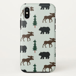 Capa Para iPhone Da Case-Mate Estojo de telefone rústico de animais da floresta 
