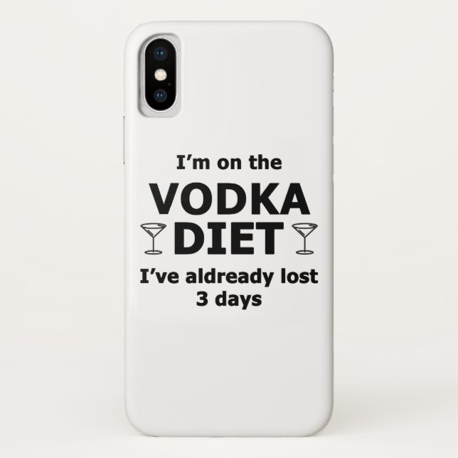 Capa Para iPhone, Case-Mate Estou Na Dieta De Vodka (Verso)