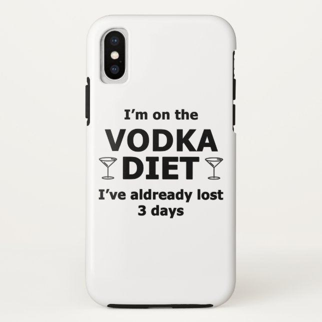 Capa Para iPhone, Case-Mate Estou na Dieta Vodka (Verso)