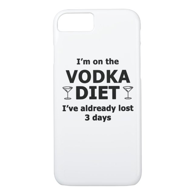 Capa Para iPhone, Case-Mate Estou na Dieta Vodka (Verso)