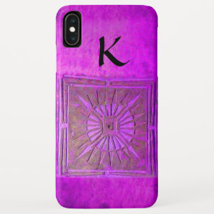 Capa Para iPhone Da Case-Mate ESTRELA DA MANHÃ, Roxo, Preto, Monograma