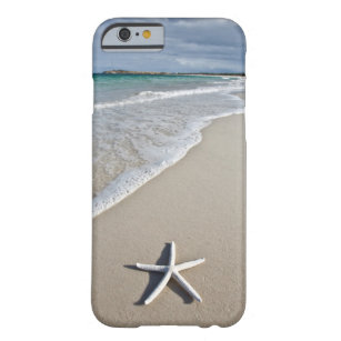 Capa Barely There Para iPhone 6 Estrela do mar em uma praia remota