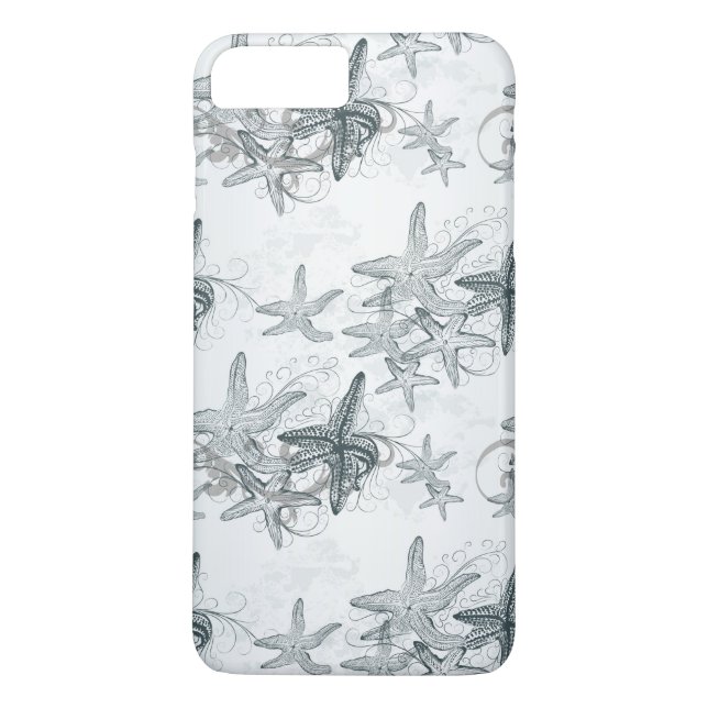 Capa Para iPhone, Case-Mate Estrela do mar no teste padrão do mar (Verso)