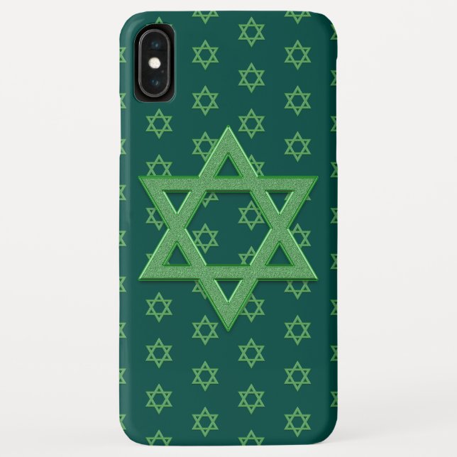Capa Para iPhone, Case-Mate Estrela Verde de David Seamless (Verso)