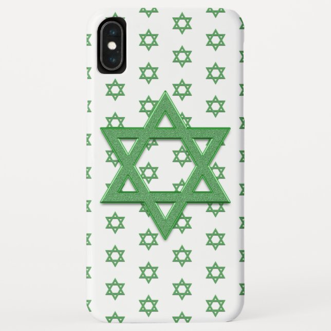 Capa Para iPhone, Case-Mate Estrela Verde de David Seamless (Verso)