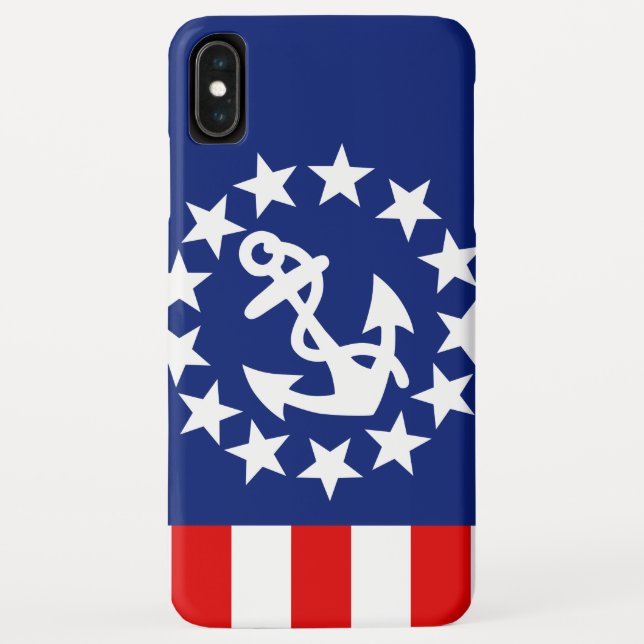 Capa Para iPhone, Case-Mate Estrelas de Bandeira do Yacht Americano Náutico (Verso)