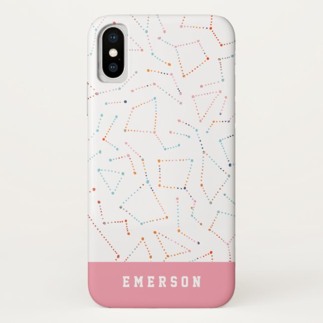Capa Para iPhone, Case-Mate estrelas e padrão de astronomia espacial divertida (Verso)