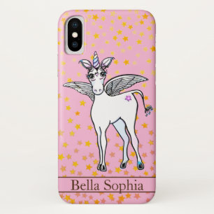 Capa Para iPhone Da Case-Mate Estrelas voadas branco Enchanted do ouro do