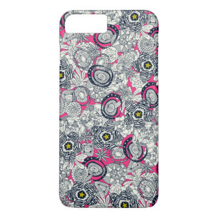 Capa iPhone 8 Plus/7 Plus estrelinha-de-fúria-rosa-suculenta