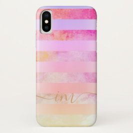 Capa Para iPhone Da Case-Mate Estrias Amarelas Abstrato monogramas em Aquarela C
