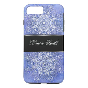 Capa iPhone 8 Plus/7 Plus Etnia Floral Mandala em grunge bascterra do iPhone