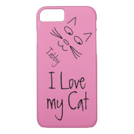 Capa Para iPhone Da Case-Mate Eu amo meu gato