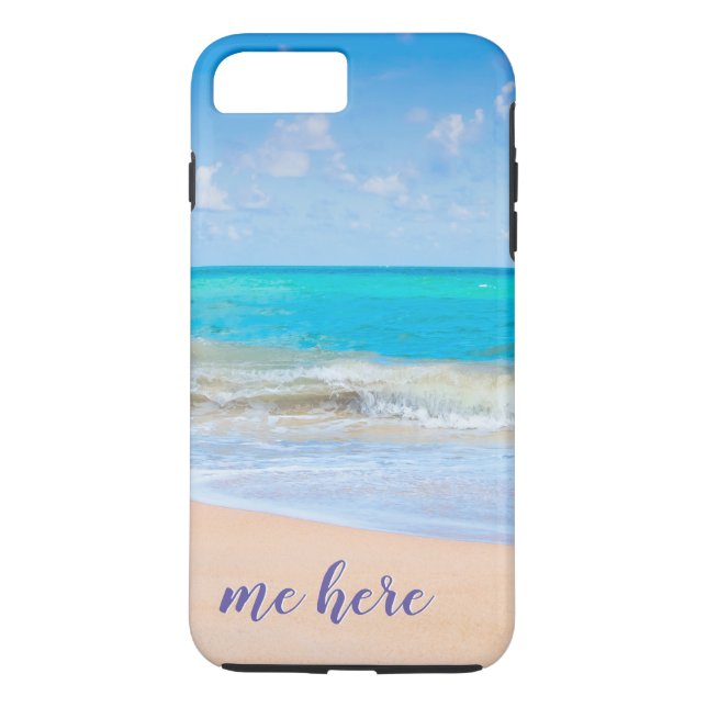 Capa Para iPhone, Case-Mate Eu aqui na praia (Verso)
