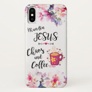 Capa Para iPhone Da Case-Mate Eu Corro Em Jesus, Caos E Café