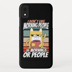 Capa Para iPhone Da Case-Mate Eu não gosto de pessoas matinais ou manhãs ou pe