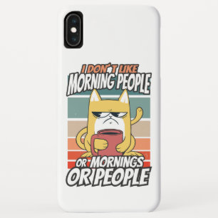 Capa Para iPhone Da Case-Mate Eu não gosto de pessoas matinais ou manhãs ou pess