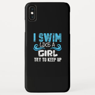Capa Para iPhone Da Case-Mate Eu Natação Como Uma Garota Tentando Continuar -