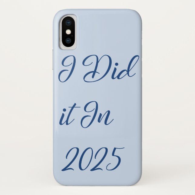 Capa Para iPhone, Case-Mate Eu O Fiz Em 2025 (Verso)