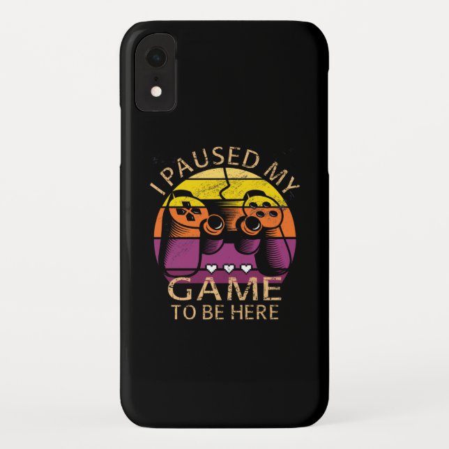 Capa Para iPhone, Case-Mate Eu Pausar Meu Jogo Para Estar Aqui (Verso)