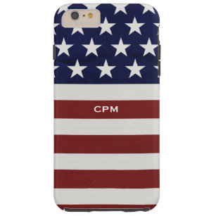 Capa Tough Para iPhone 6 Plus EUA bandeira americana costume patriótico do 4 de