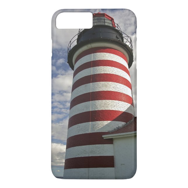Capa Para iPhone, Case-Mate EUA, Maine, Lubec. Farol West Quoddy Head (Verso)