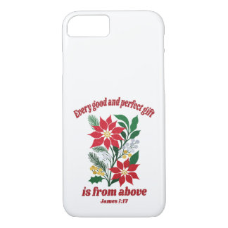 Capa iPhone 8/ 7 Every Good and Perfect Gift – James 1:17 Christmas