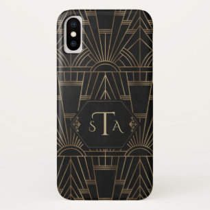 Capa Para iPhone Da Case-Mate Excelente preto Dourado Real Gatsby 20s Estilo Mon