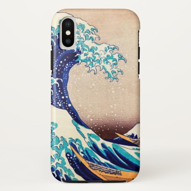 Capa Para iPhone, Case-Mate Excelente Wave Off Kanagawa Vintage Arte Japonesa (Verso)