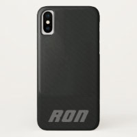 Exemplo de iPhone X de Fibra de Carbono Simulada a