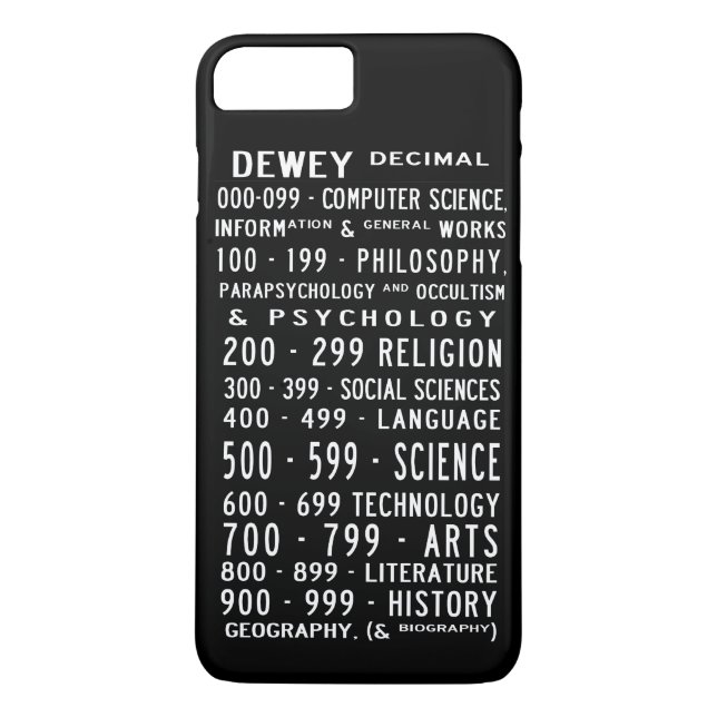 Capa Para iPhone, Case-Mate Exemplo decimal de Dewey Busroll - condensado (Verso)