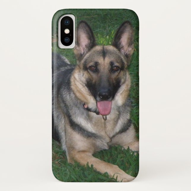 Capa Para iPhone, Case-Mate Exemplo do cão de german shepherd (Verso)