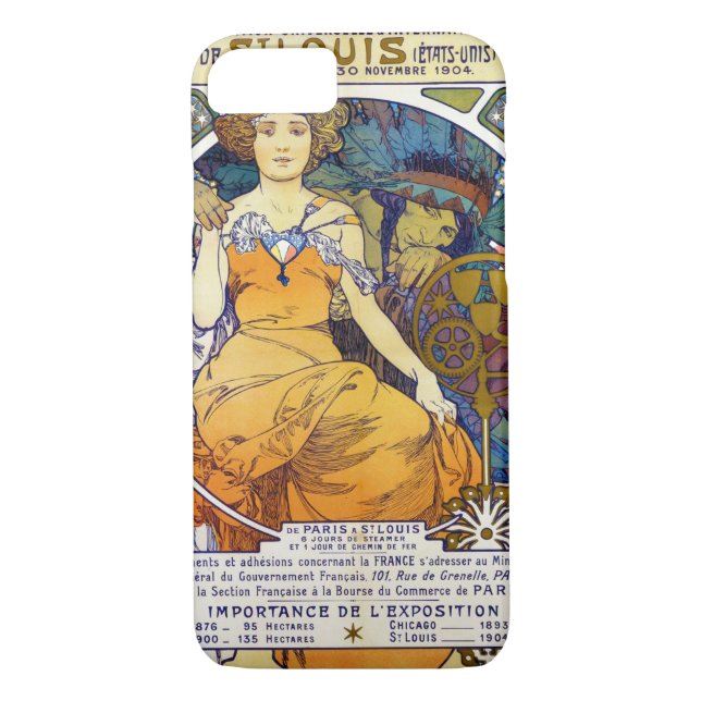 Capa Para iPhone, Case-Mate Exposição Louis, Mucha (Verso)