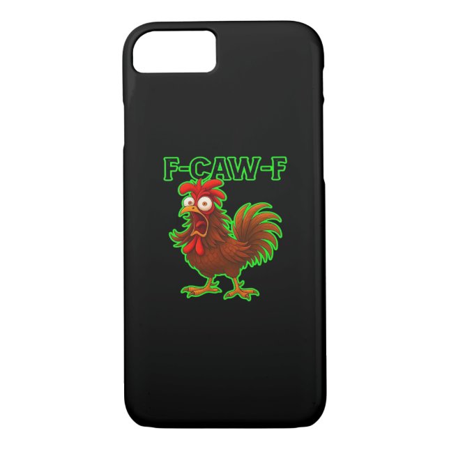 Capa Para iPhone, Case-Mate F-Caw-F Chicken Classic Retro Graphic (Verso)