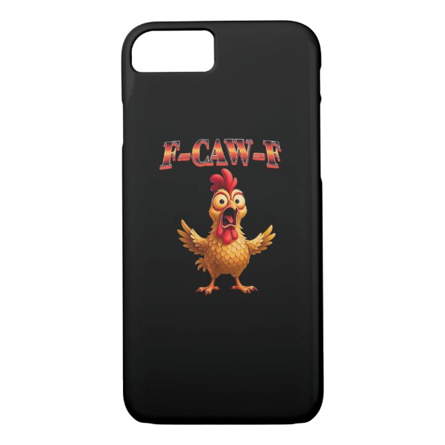 Capa Para iPhone, Case-Mate F Caw F Funny Chicken Classic Aesthetic Design (Verso)