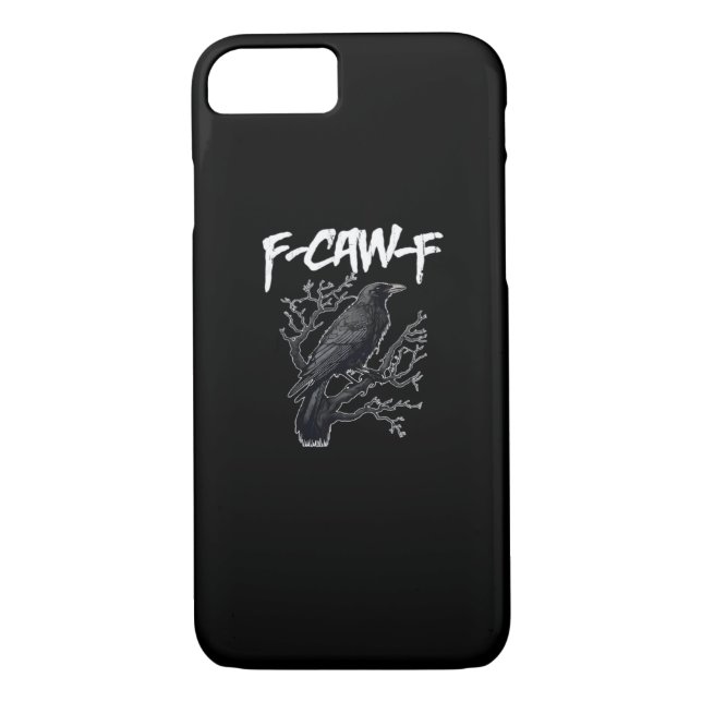 Capa Para iPhone, Case-Mate F-Caw-F Funny Crow Minimal Clean (Verso)