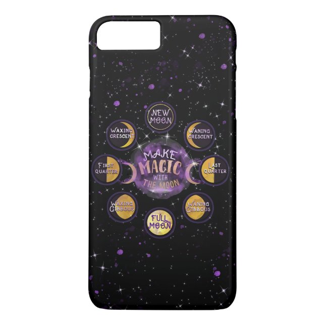 Capa Para iPhone, Case-Mate Faça Magia Com Os Ciclos Lunares Fases Da Lua (Verso)