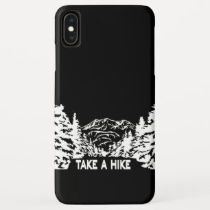 Capa Para iPhone Da Case-Mate Faça uma citação de Hike, paisagem monocromática d