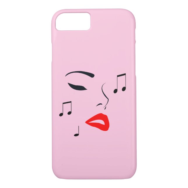 Capa Para iPhone, Case-Mate Face de Música Feminina (Verso)