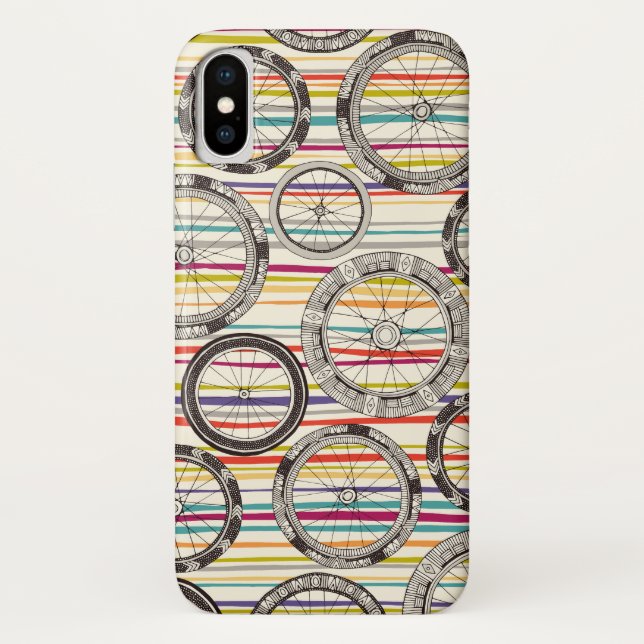 Capa Para iPhone, Case-Mate faixa de rodas de bicicleta (Verso)