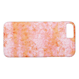 Capa iPhone 8/ 7 Falso couro salmão, esbranquiçado